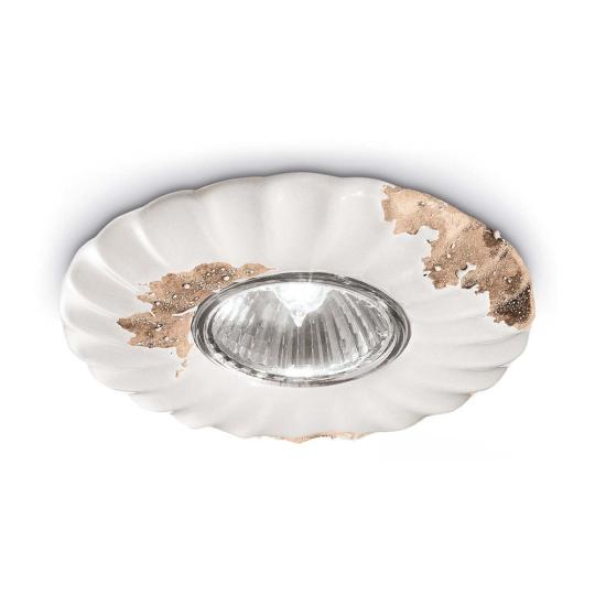 bodova bodova lampa do sadrokartonu biela opotrebovana loft stredozemny vintage retro stropne osvetlenie vzorovana country lampa.jpg